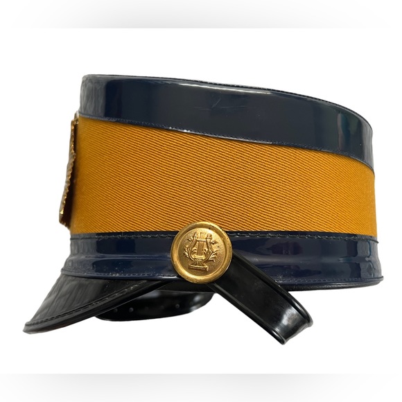 RARE Vintage 1964 Stanbury & Co Marching Band Hat Stewart HS Size 6 7/8 Shako - Picture 2 of 11